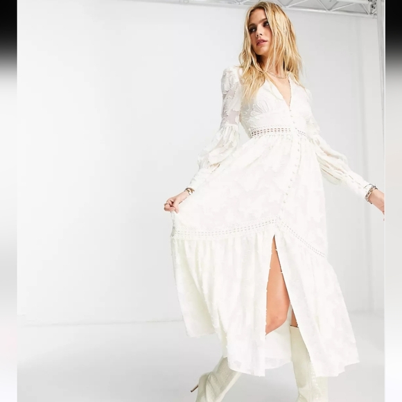 ASOS Dresses & Skirts - Asos cream Boho maxi